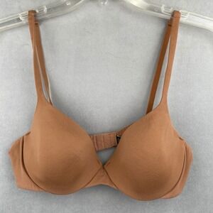 VTG Victoria's Secret Body by Victoria IPEX Demi Bra Tan Nude 36B Underwire Soft